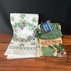 Grape Fruit Tie Towel and Kitchen Towel